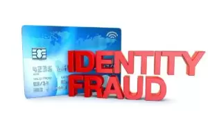 Words identity fraud over world credit card.
